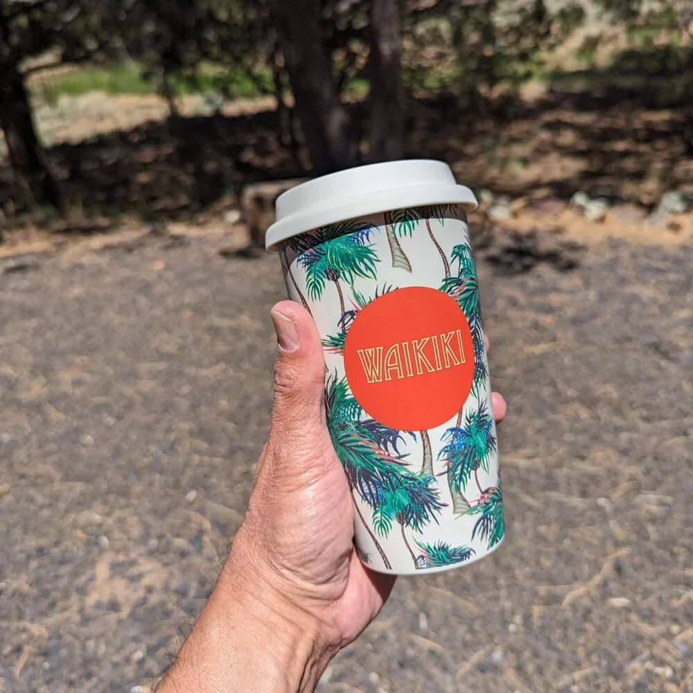Starbucks Tumbler Waikiki Hawaii‎ Ceramic Travel Mugs 12 oz 2016